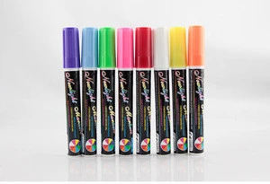 Multi -colors LED writing board erasable fluorescent marker pen, menu board marker pen