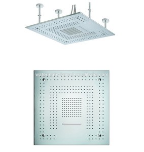 Multi-functional bathroom accessories square waterfall shower head