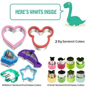Multi-Purpose Children&#39;s Sandwich Cutter for kids / Cookies Bread Biscuit Cutter / Adorable Shapes For Use With Kids