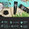 Natural fluoride free & sls free teeth whitening activated organic black coconut charcoal toothpaste