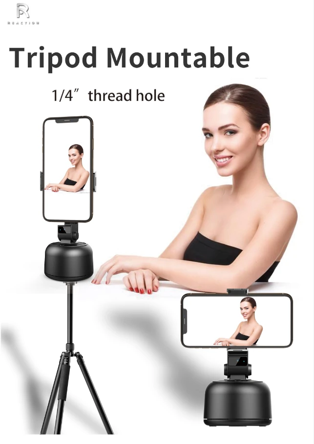 New Arrival 360 Motion Tracking Gimbal Self Portable Auto Face Following Phone Mount