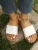 Import New Arrival Round Flat Slippers Pu Cozy Light Plus Size 43 Summer Slippers For Ladies from China