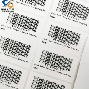 New Barcode Label Sticker Roll Custom Anti-Counterfeiting Aluminium Barcode Metal Label Manufacture Barcode Label