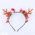 Import New Christmas headband Elk antlers Baby headband Childrens crown Elf Ear horns Noel Navida hair accessories from China