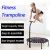 Import NEW collapsible Silent Trampoline with Adjustable Handle Bar Fitness indoor Trampoline Bungee Rebounder Jumping Cardio Trainer from China