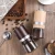 New Design 1 Cup Glass Jar Stainless Steel Grinder Beech Wood Coffee Grinder Manual