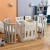 Import New design baby sleeping cot bed multi-function children safety crib for kids from China