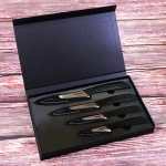 New Design Cover Black Blade 3 + 4 + 5 + 6inch Ceramic Knife 6pcs Kitchen Knife Set Custom logo
