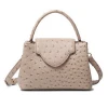 New Design High Quality Ostrich/Snake Pattern Handbags Women PU Leather Shoulder Bag Fashion Crossbody Bag