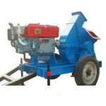 New Design Tractor Use Diesel Engine Mobile Wood Chipper for Sale