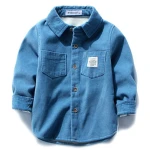 New fashion hot sale custom boys corduroy shirt