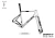 Import New full carbon700C  bike frameset road bicycle frame with fork BLACK from China