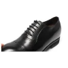 New Height Increasing Lifting Men Leather Dress Oxford Elevator Shoes