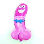 New Hot Sale Funny Cartoon Balloons Smile Penis Foil Balloon Hen Night Party Decoration Events Bachelorette Party Supplies