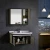 Import New modern design bathroom vanities with tops wash basin mirror cabinet aluminum bathroom cabinet with mirror cabinets sink from China