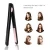 Import New Professional Tourmaline Ceramic Flat Iron Hair Straightener with 1 Inch 3D Floating Plates, Advanced PTC Heat from China
