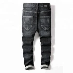 New stretch skinny denim pants black men fashion jeans