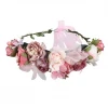 New style bridal flower headwear fabric simulation flower headband travel holiday wreath headwear
