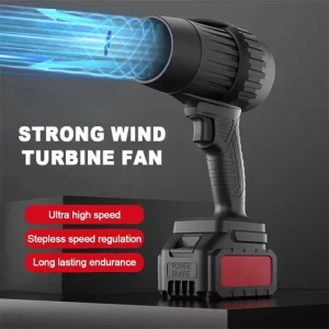 New Turbo Jet Fan 500W Thrust Electric Air Duster Car Washing Blower Handheld Violent Brush Motor Turbo Fan Cleaning Tool