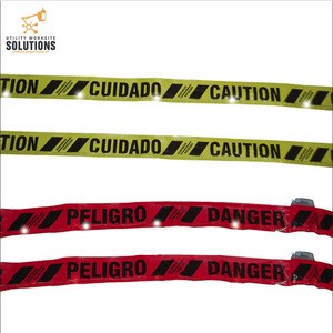 Newest product durable high quality warning reusable Lighted Danger Tape