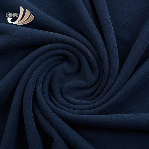 Newest style unique navy 50s compact rayon nylon spandex ponte roma fabric