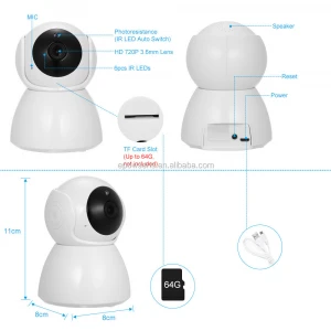 night vision indoor wifi camera two-way audio baby camera mini CCTV camera