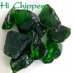 No impurity green glass rocks for building glass