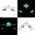 Import Noctilucent Face Tattoos Sticker Luminous Temporary Tattoo Stickers Acrylic Crystal Glitter Stickers Waterproof Face Jewels from China