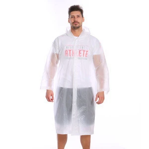 Non-disposable EVA raincoat fashionable Traveling outdoors is light environmental protection raincoat