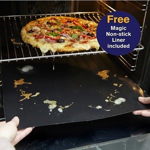 Non-Stick Oven Liner 23x16.25 For Gas Electric Microwave &amp; Toaster Ovens | Grill Mat Or Baking Mat