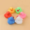 Non-toxic led water induction duck floating bath toy baby bathing light up bath toy