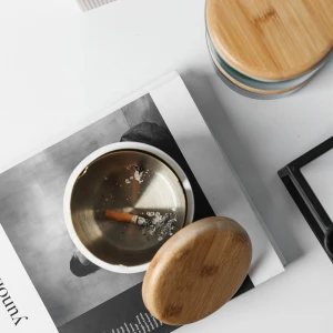 Nordic Ashtray Creative Luxury Custom Ash Tray for Home Accessories Smoking Ceramic Ashtray With Lid