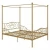 Import Nordic luxury furniture home bedroom all-metal canopy bed from China