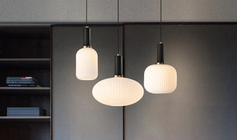Nordic Modern Glass LED Restaurant Bar Decoration Bedside Industrial Chandelier Decorative Lamps