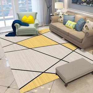 Nordic simple style living room floor mat custom wholesale cheap 3D printed office carpet