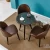 Import Nordic style dining room chair coffee table and chair four piece set from China