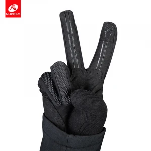 NUCKILY Winter Unisex Riding Shockproof Long Finger Gloves Screen Touch Cycling Gloves Outdoor Sport Bicycle Gloves