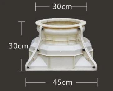 octagonal round pillar base mold