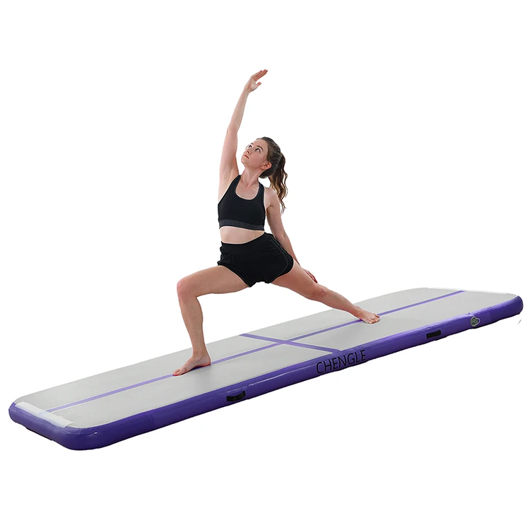 Oem Carbon Fiber Edging Gym Yoga Inflatable Air Track Mat Gymnastic Inflatables