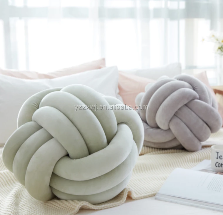 OEM creative pillow knot pillow sofa backrest pillows/Cheap Colorful Knot Pillow Knot Cushion/Cheap Colorful Knot Pillow Knot