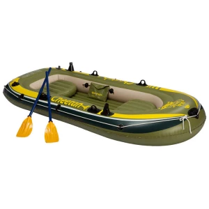 OEM Factory Price PVC Hull material 4 Person rowing boat with hand pump outdoor inflatable fishing boat for sale kayak