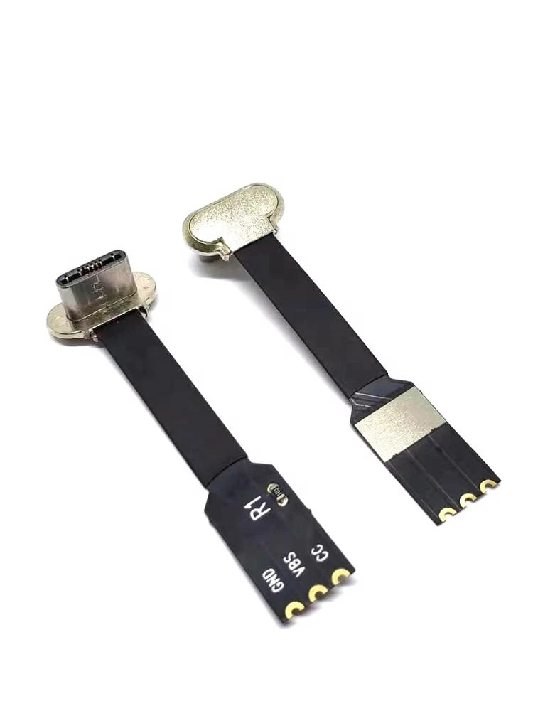 OEM Flat Slim Thin flex FPC Cable Short FFC FPV USB 3.1 Type c Charging Cable