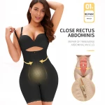 Oem/Odm Butt Lifter Shaper Adjustable Hooks And Zipper Solid Tummy Control Weight Loss Shapewear Bodysuit Waist Girdle Body Suit