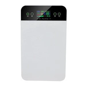 OEM/ODM LCD touch screen remote control home air purifier manufacturers pm2.5 hepa negative ion filter