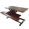Office Furniture Electric Tabletop Height Adjustable Standing Desk Converter Sit to Stand Up Computer Desk Riser Workstation