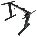 Office lifting desk, hand cranked, two legged, office lifting desk frame, two section lifting office desk