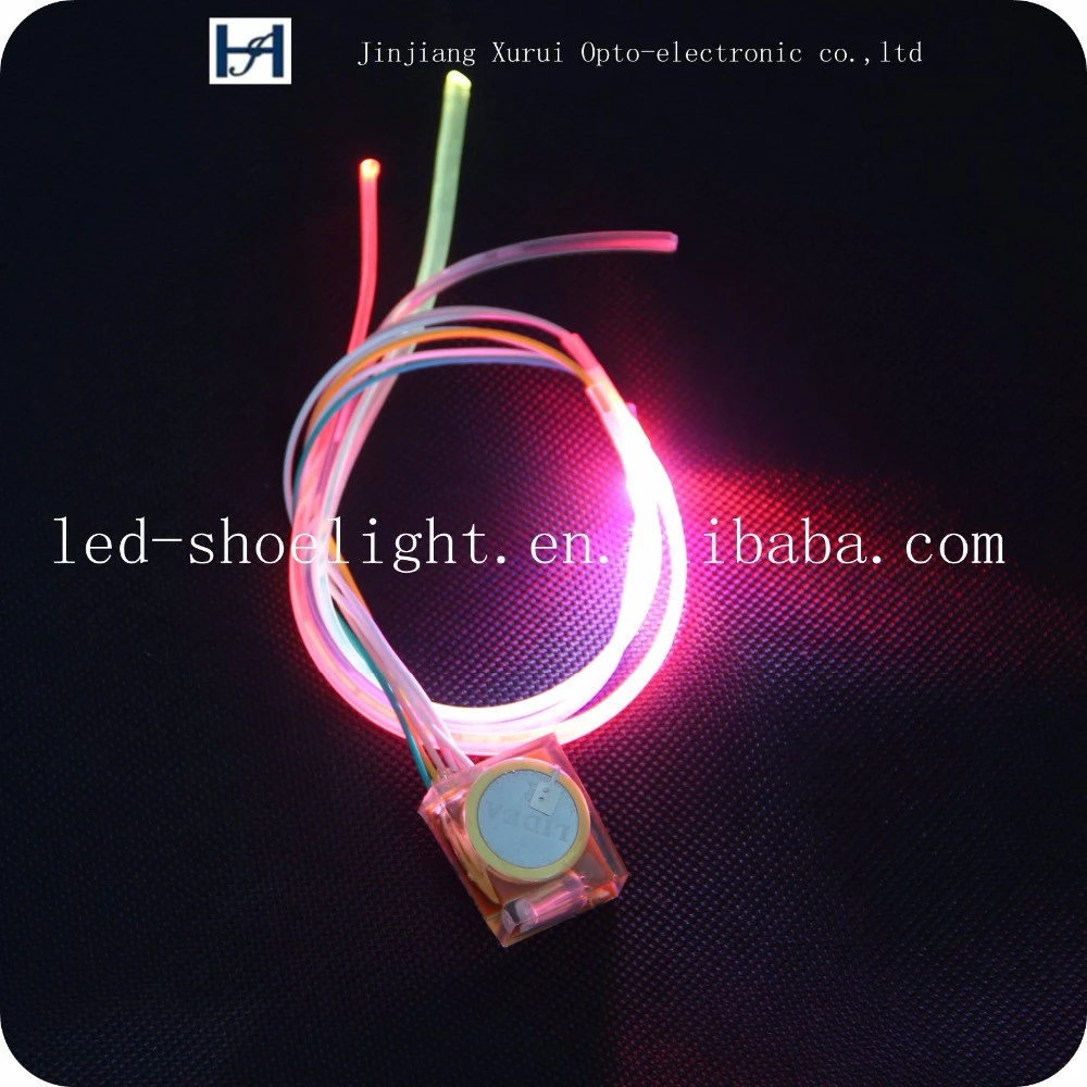 one cr2032 battery Shoe Decorations LED Light Fiber Optic Shoe