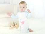 open crotch cotton high quality children's print clothing sets with soft fabric