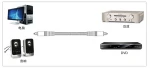 optical fiber toslink cable in audio & video cables to rca adapter pcb connector splitter amplifier transmitter to analog