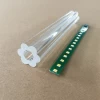 Optical focus LED linear light clear acrylic tube lens housing cover sleeve thick pipe
